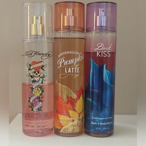 3 BBW Fragrance Mists